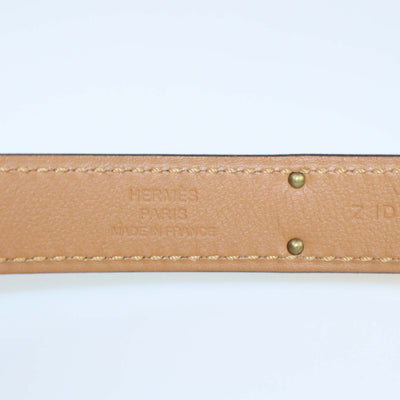 Hermes White Epsom Leather Kelly 18 Adjustable Belt