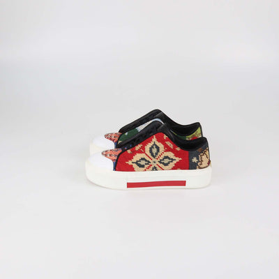 Alexander McQueen Multicolor Tapestry Fabric Low Top Sneakers