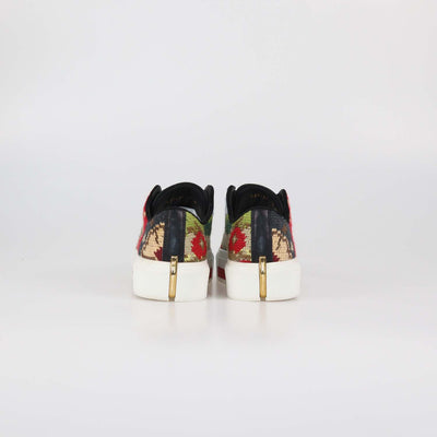 Alexander McQueen Multicolor Tapestry Fabric Low Top Sneakers