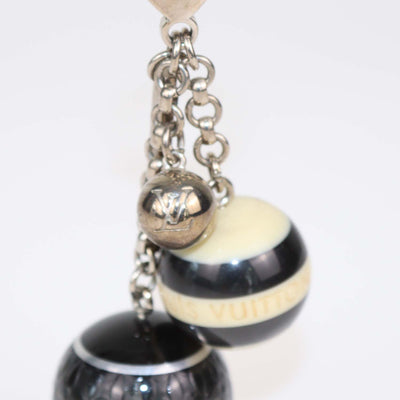 Louis Vuitton Black,Silver Resin Monogram Mini Lin Key Holder/Bag Charm