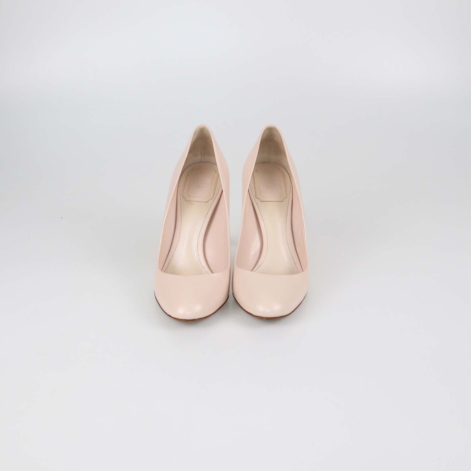 Christian Dior Pink Leather Round Toe Pumps