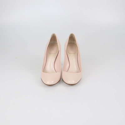 Christian Dior Pink Leather Round Toe Pumps