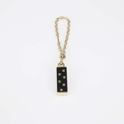 Chanel Black Enamel Eiffel Tower Bag Charm