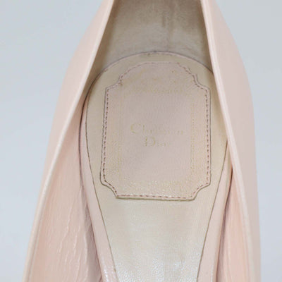 Christian Dior Pink Leather Round Toe Pumps
