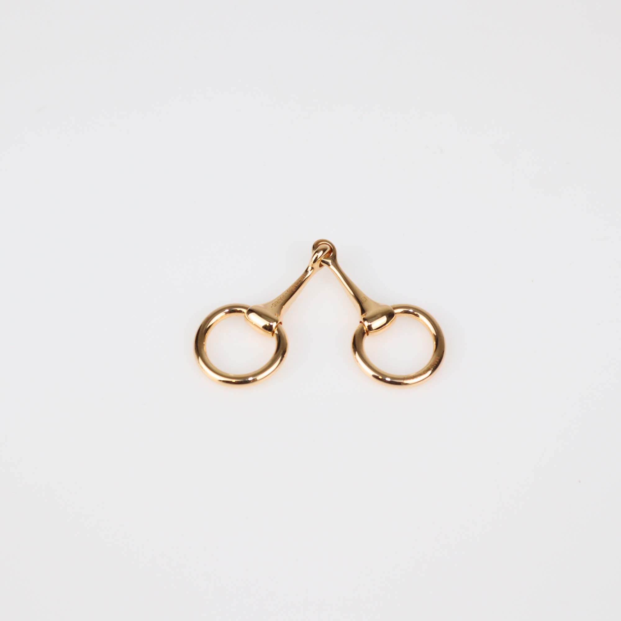 Hermes Mini Mors Rose Gold Tone Twilly Ring
