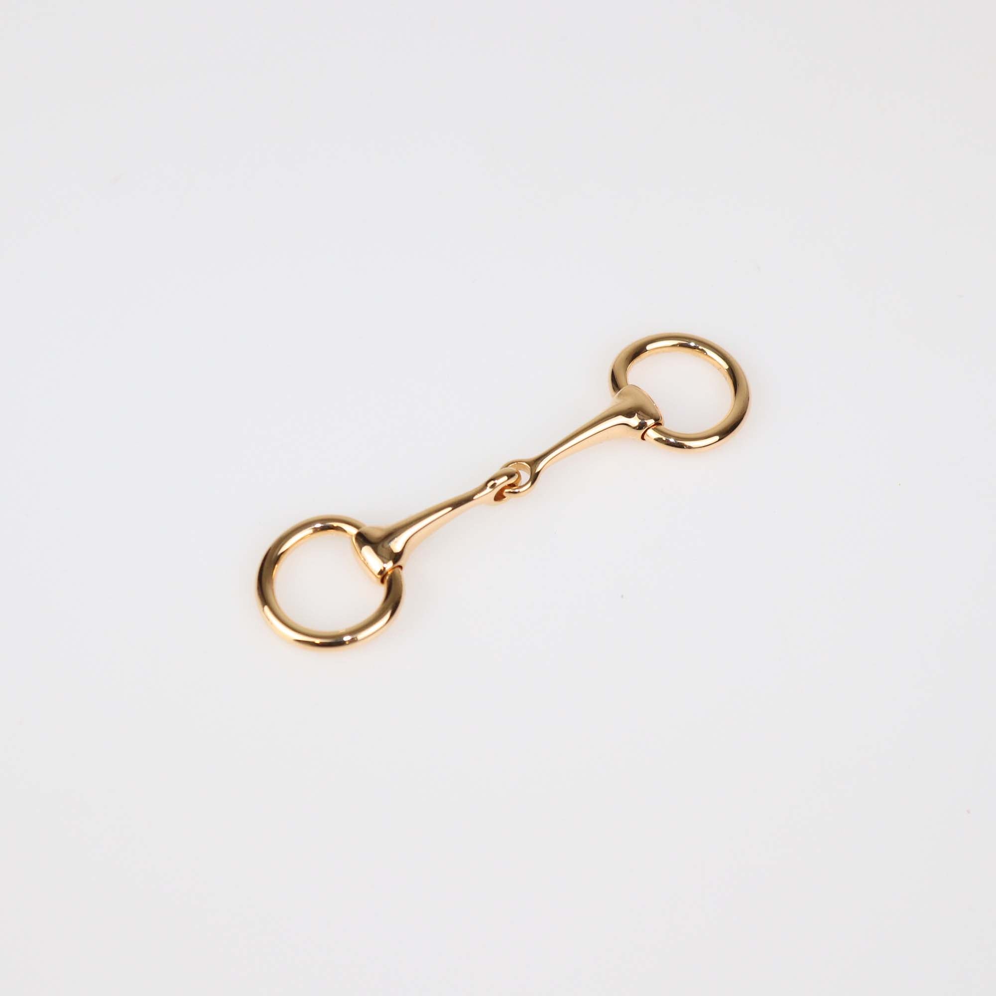 Hermes Mini Mors Rose Gold Tone Twilly Ring