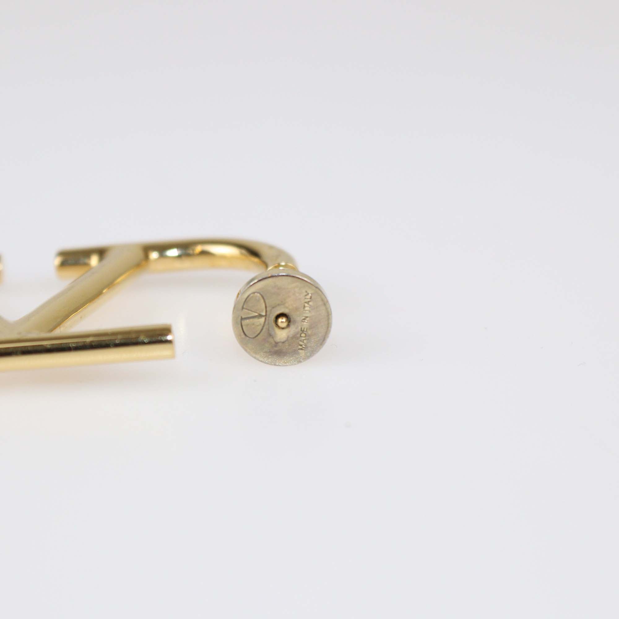 Valentino Vlogo Gold Tone Earrings