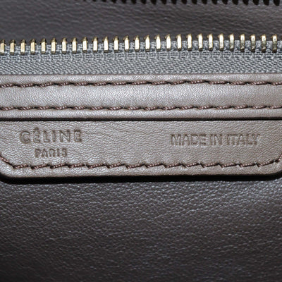 Celine Tricolor Calf Hair and Leather Mini Luggage Tote