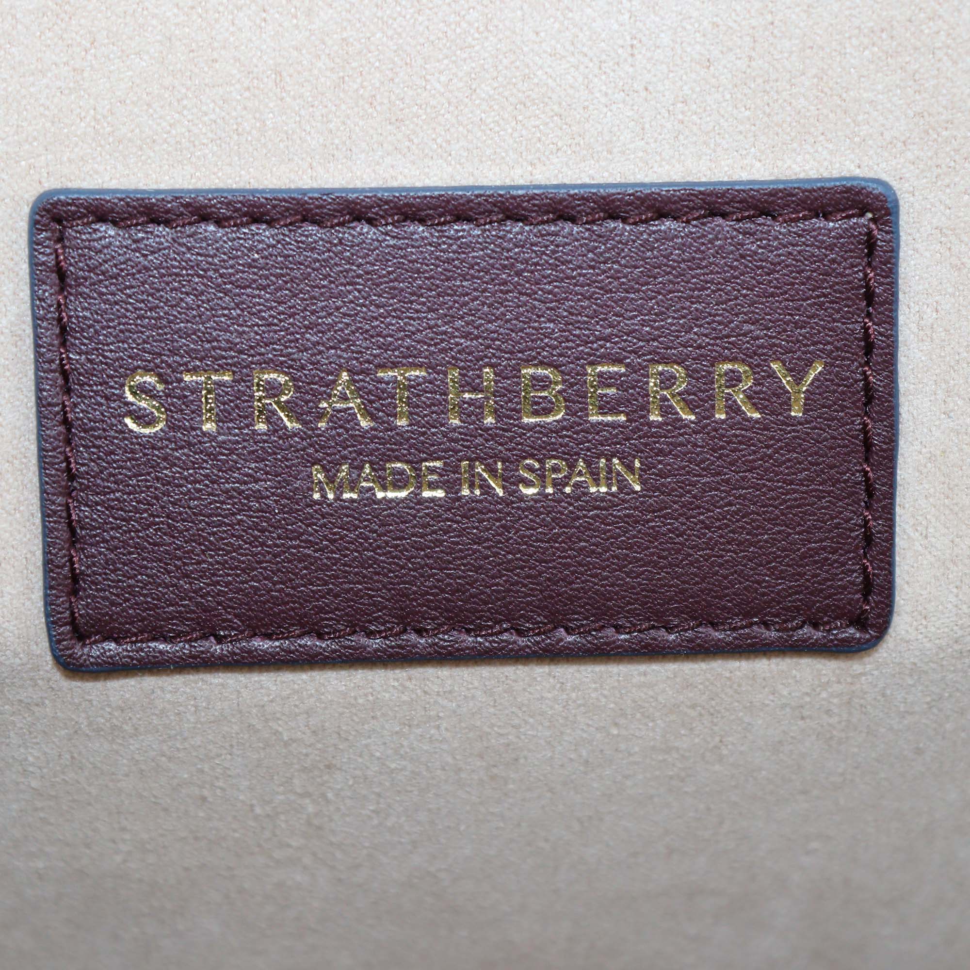 Strathberry Tricolor Leather Midi Tote