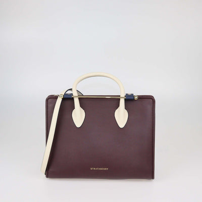 Strathberry Tricolor Leather Midi Tote