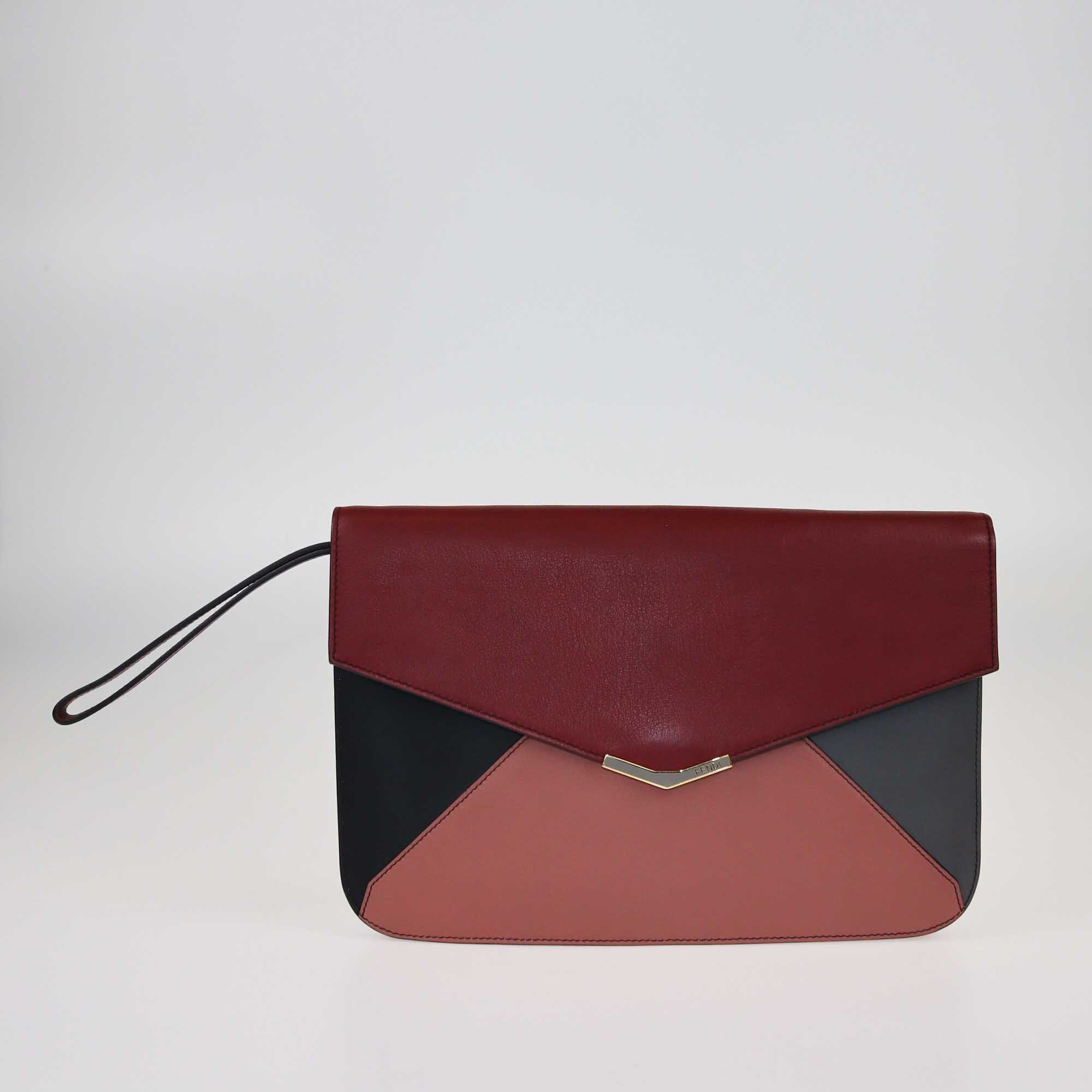 Fendi Multicolor 2Jours Envelope Clutch