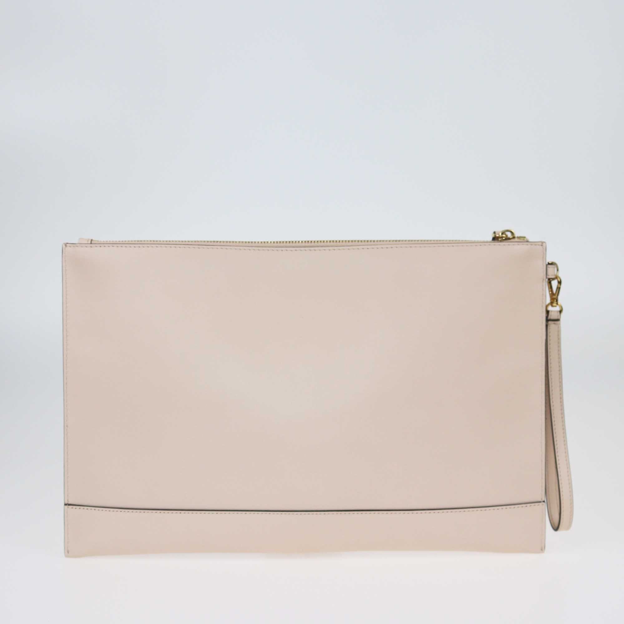 Fendi Beige Roma Large Flat Pouch Bags Fendi 