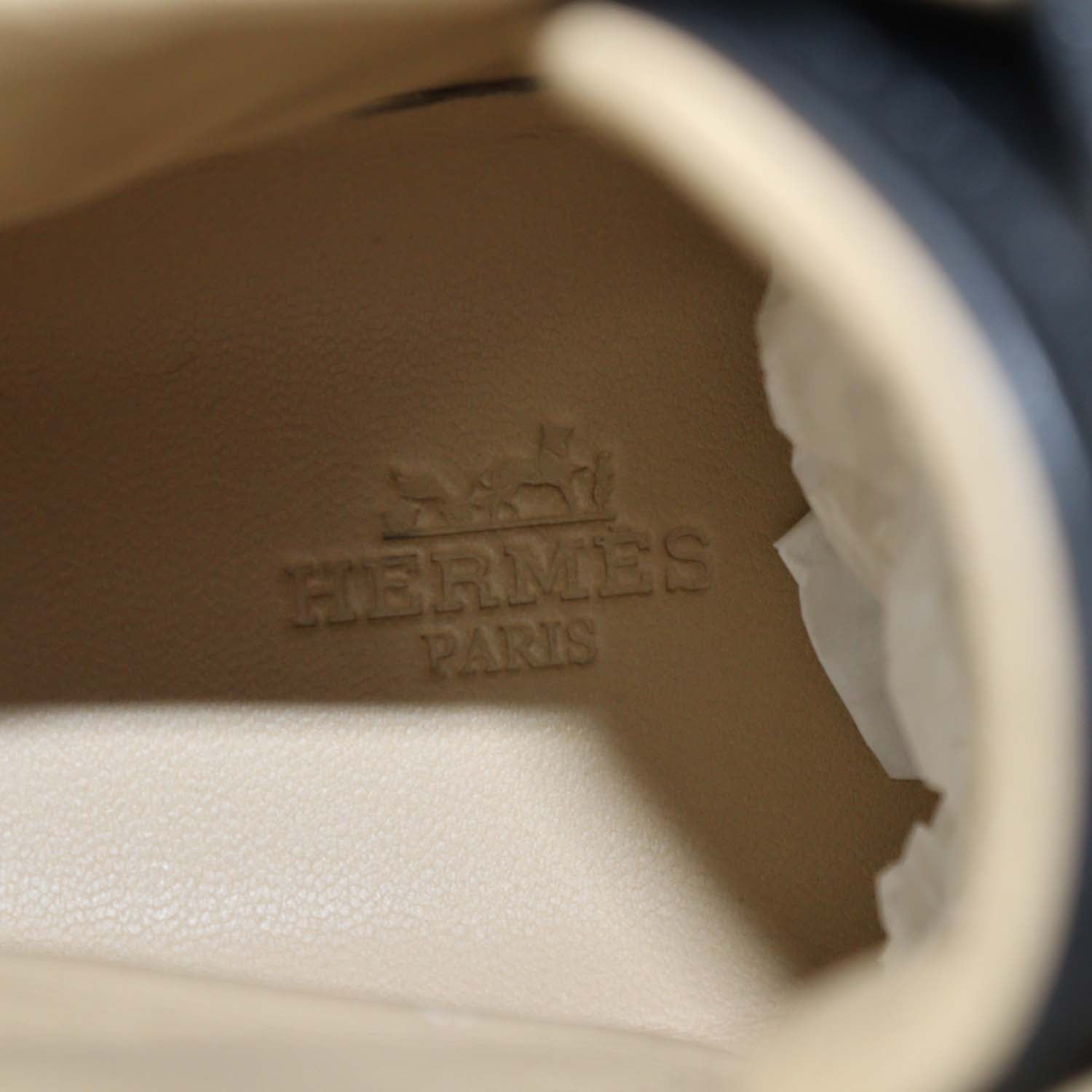 Hermes Black Leather Jimmy High Top Sneakers