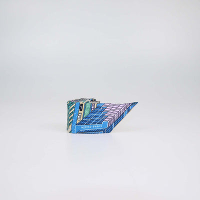 Hermes Multicolor Silk Pantin City Print Twilly