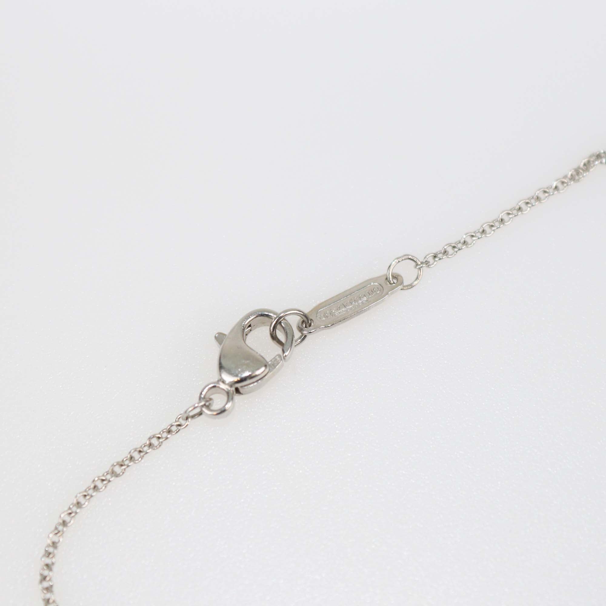 Tiffany & Co. Platinum Diamond Sentimental Heart Bracelet