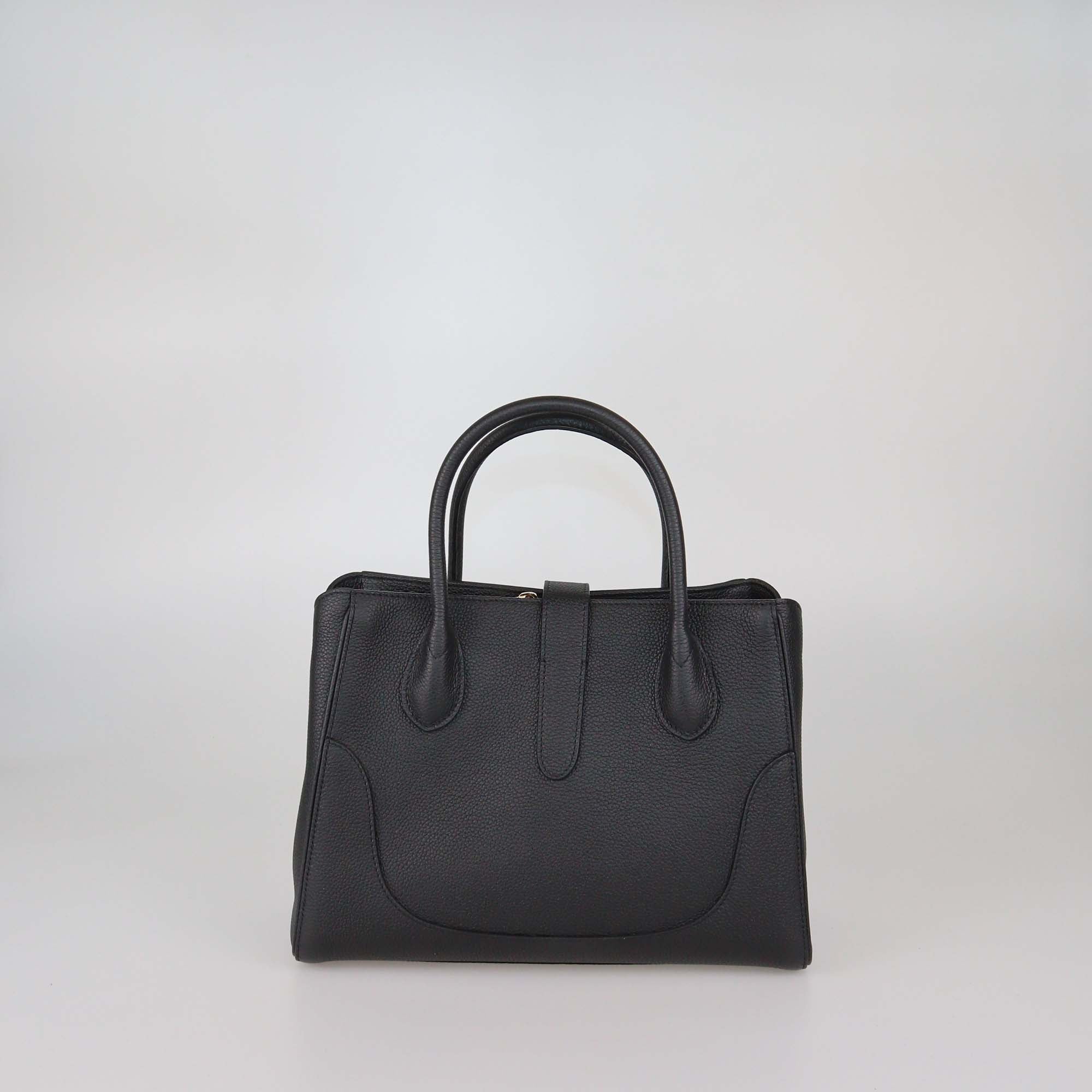 Gucci Black Leather Jackie 1961 Tote