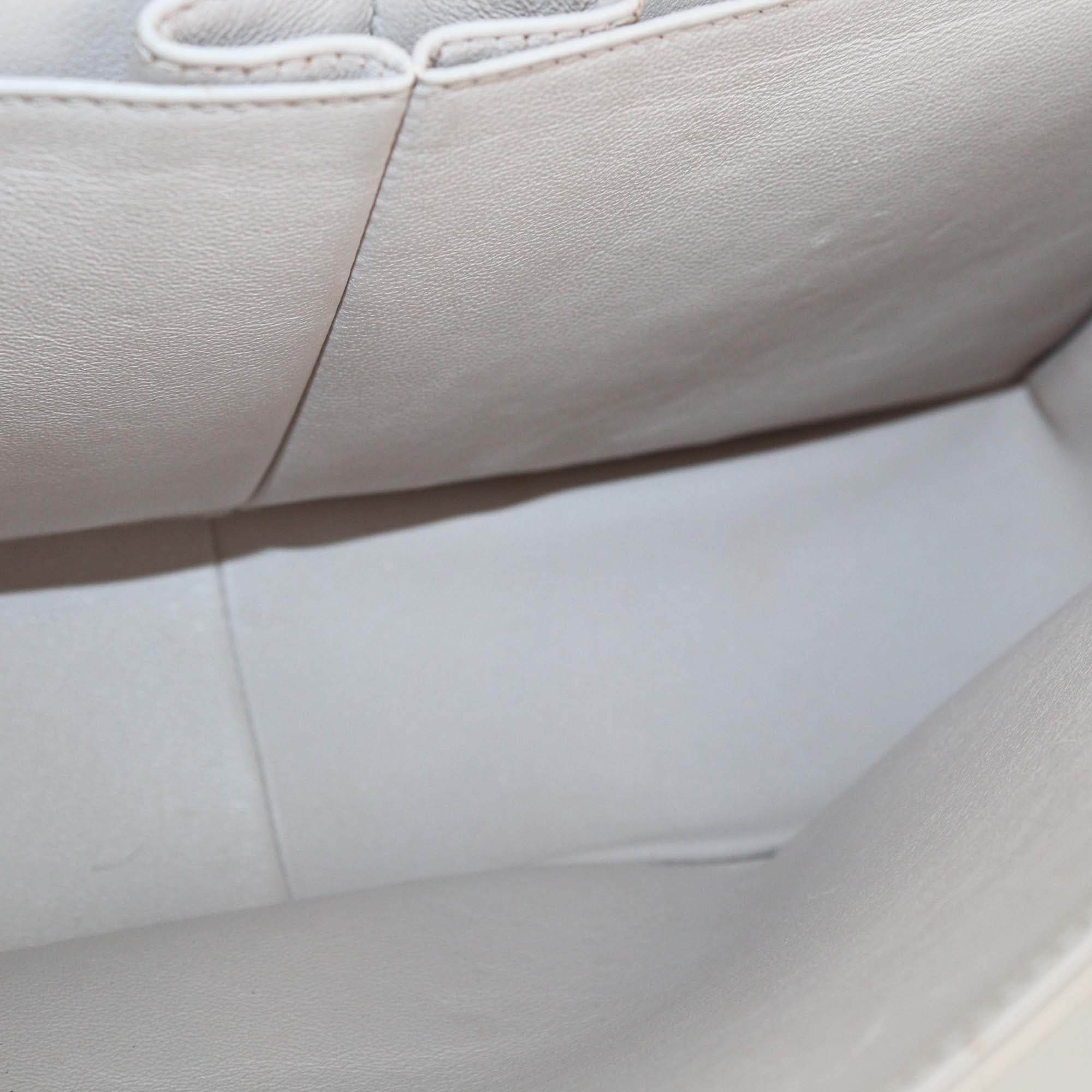 Chanel Light Beige Quilted Leather Jumbo Classic Double Flap Bag