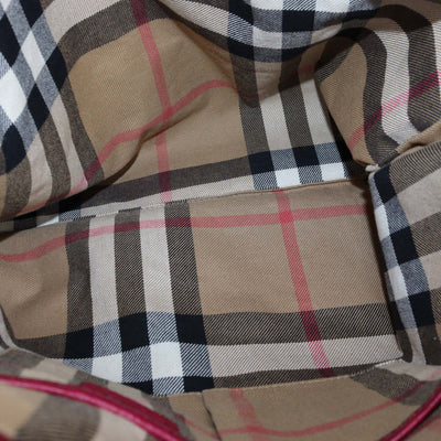 Burberry Red Leather Big Crush Drawstring Tote