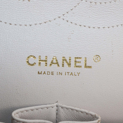 Chanel Light Beige Quilted Leather Jumbo Classic Double Flap Bag