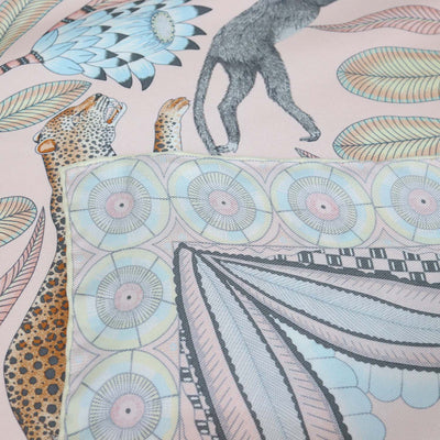 Hermes Multicolor Silk The Savana Dance Pocket Square Scarf