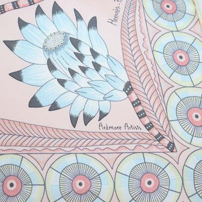 Hermes Multicolor Silk The Savana Dance Pocket Square Scarf
