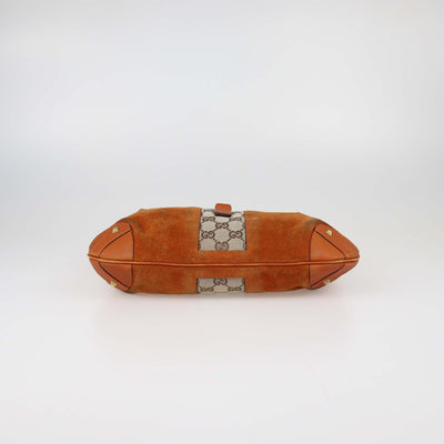 Gucci Brown Suede and Leather Jackie Hobo