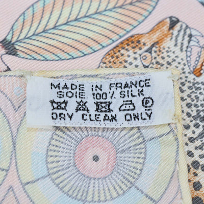 Hermes Multicolor Silk The Savana Dance Pocket Square Scarf