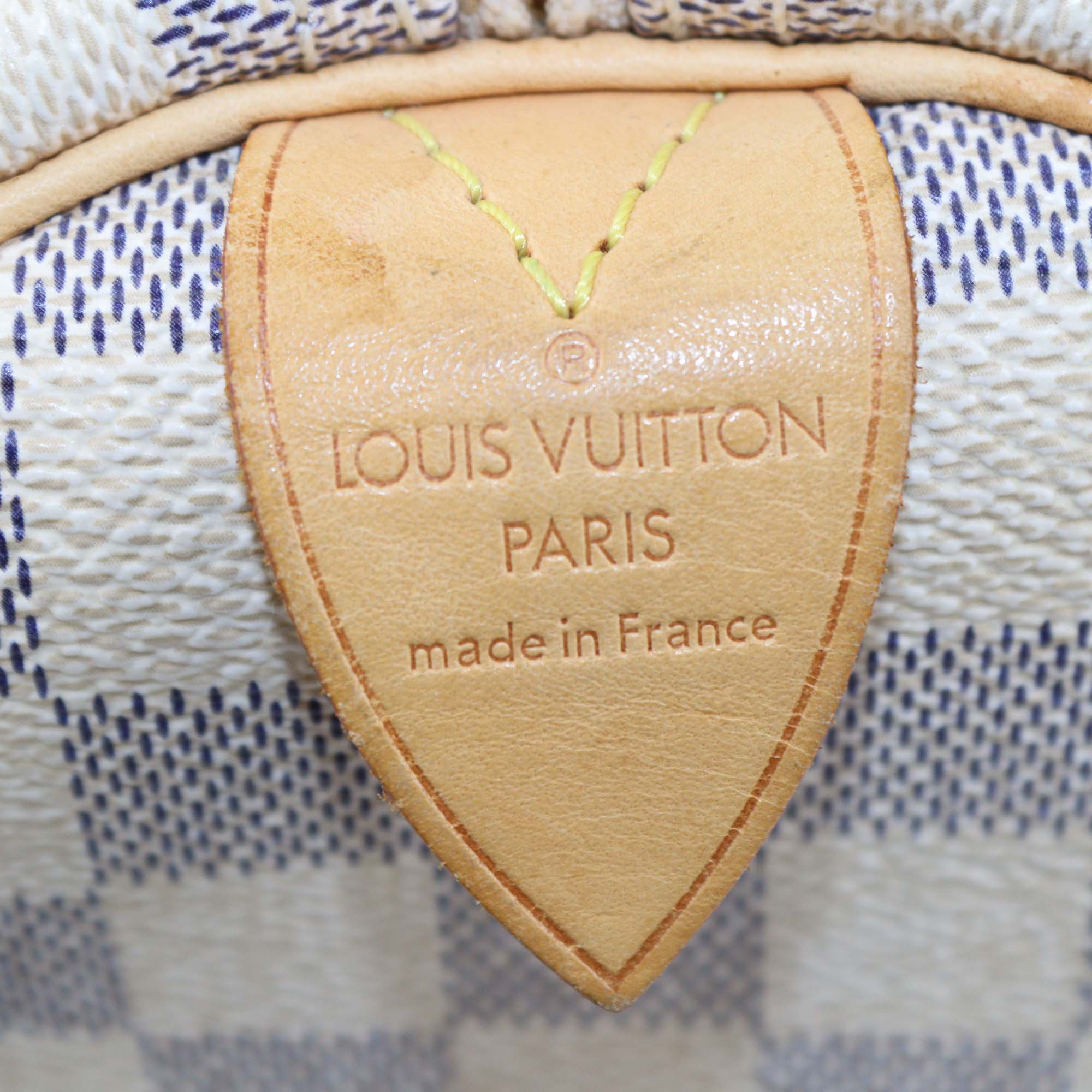 Louis Vuitton Damier Azur Canvas Speedy 30 Bag