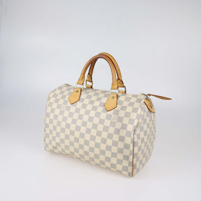 Louis Vuitton Damier Azur Canvas Speedy 30 Bag