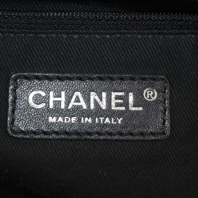 Chanel Black Quilted Leather Studded CC Flap Chain Shoulder Bag