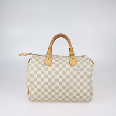 Louis Vuitton Damier Azur Canvas Speedy 30 Bag