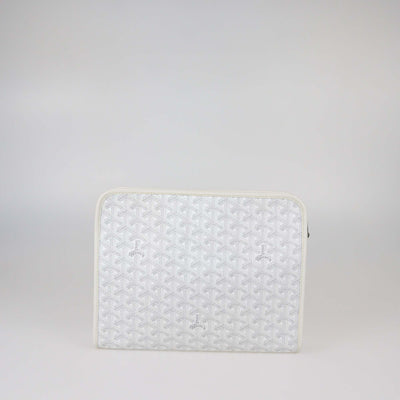 Goyard White Goyardine Coated Canvas Jouvence GM Toiletry Bag