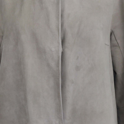S'Max Mara Beige Suede Long Jacket