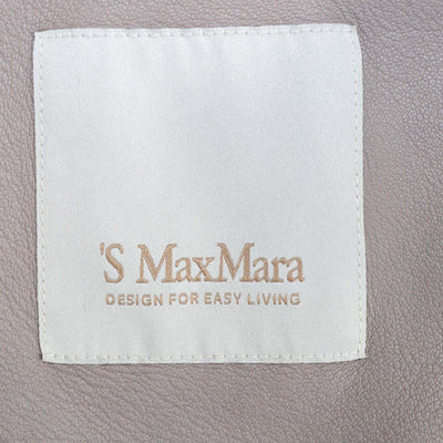 S'Max Mara Beige Suede Long Jacket