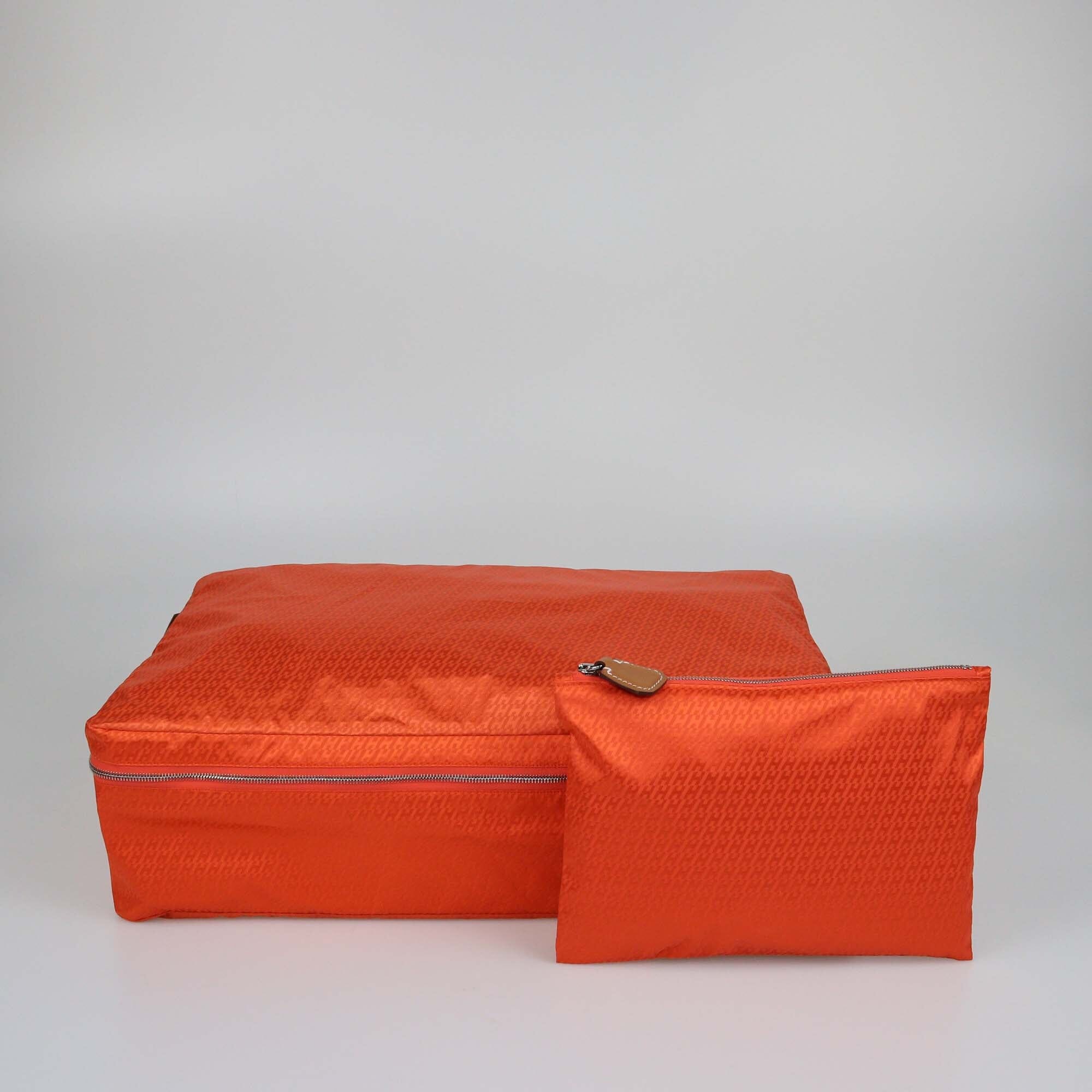 Hermes Orange Poppy Travelsilk MM Travel Cube Womens Hermes 