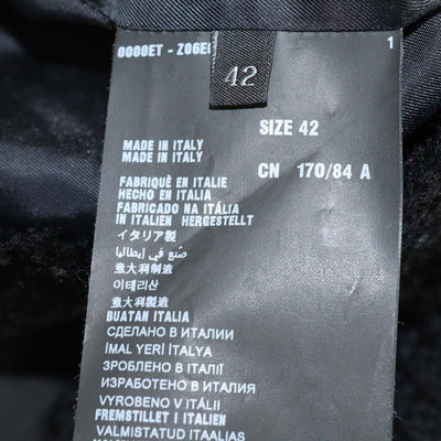 Prada Black Tweed Ruffled Trim Crop Jacket