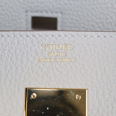 Hermes Craie Togo Leather Gold Hardware Birkin 30 Bag