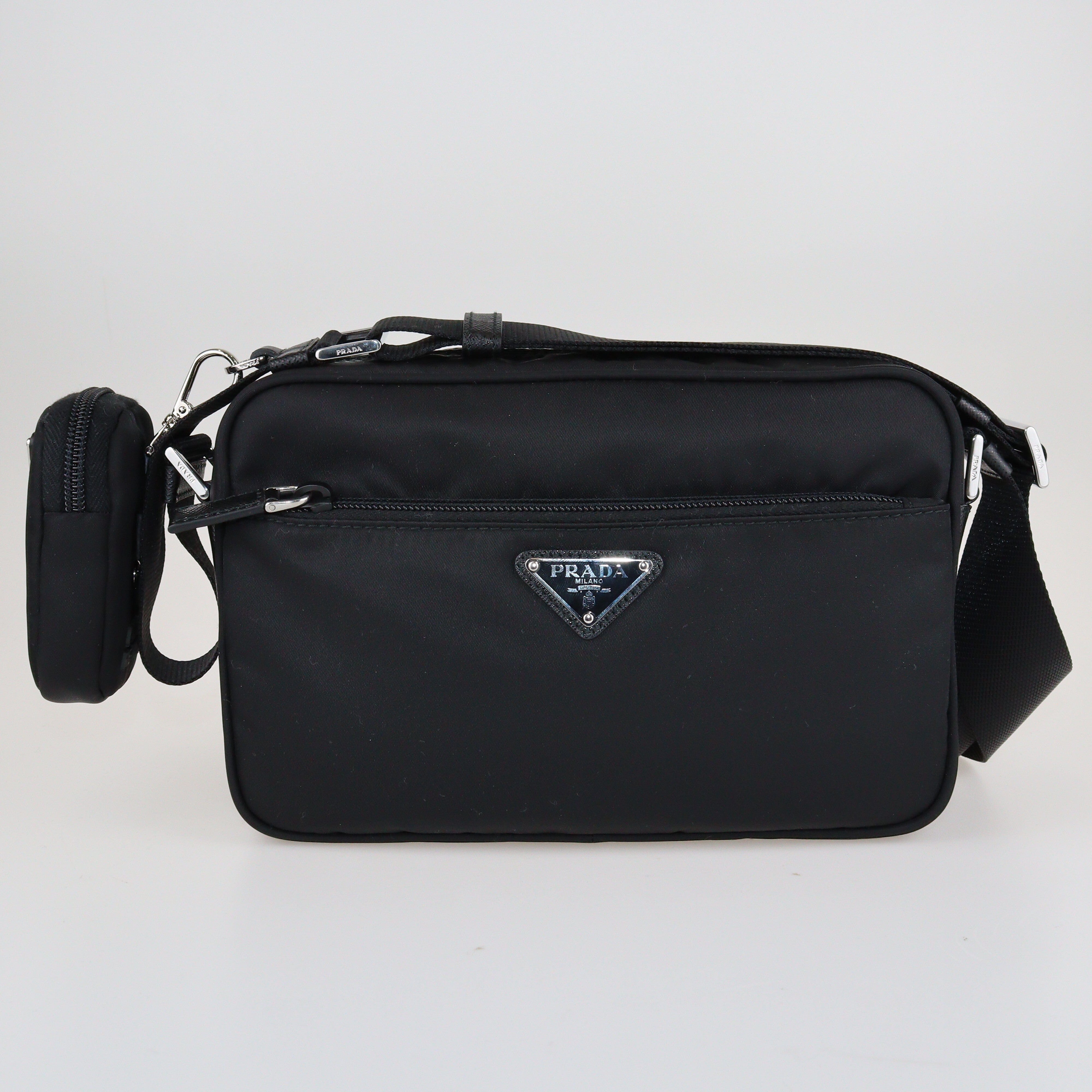 Black Re-Nylon Crossbody Bag Bags Prada 