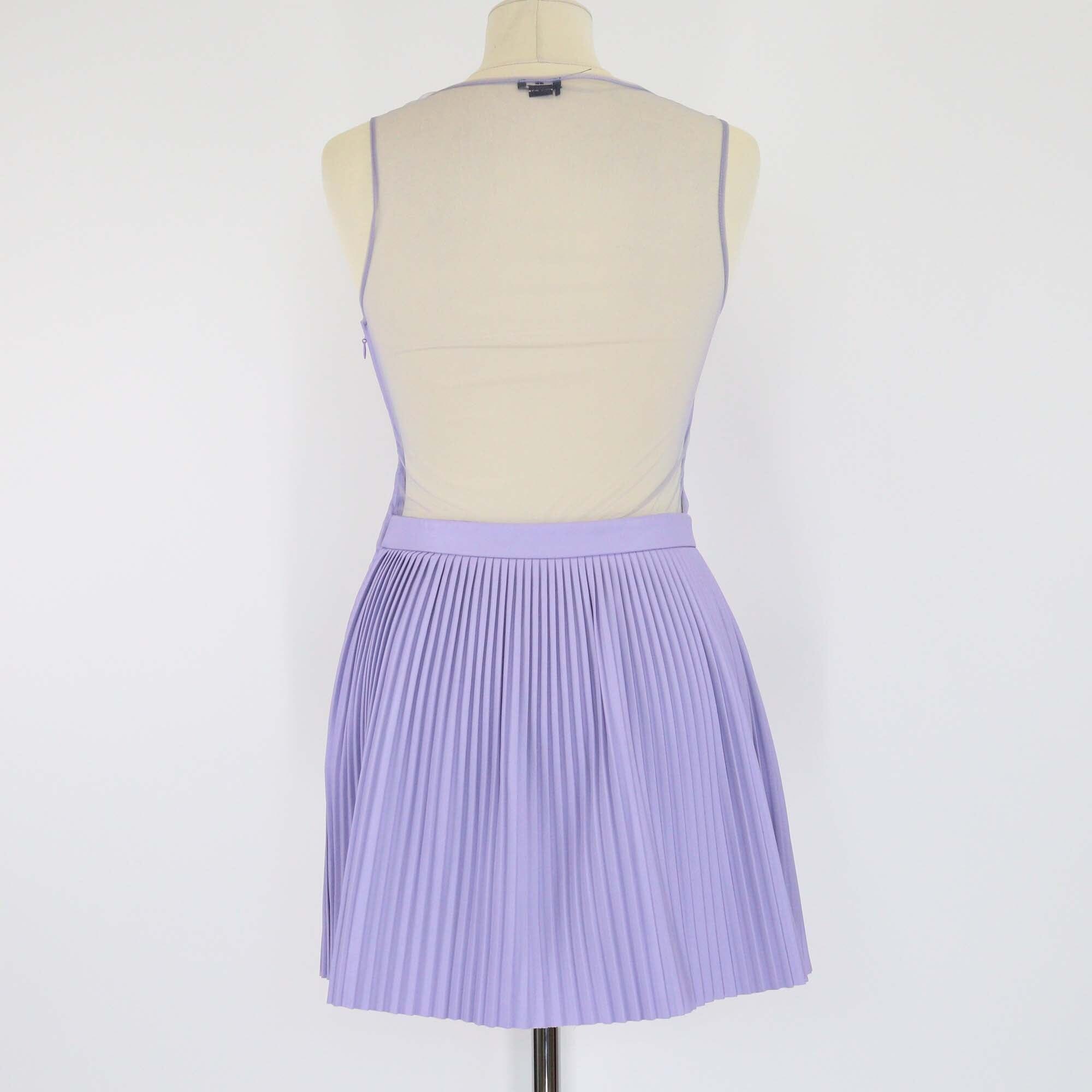 Elisabetta Franchi Lavender Sleeveless Studded Mini Dress Womens Elisabetta Franchi 