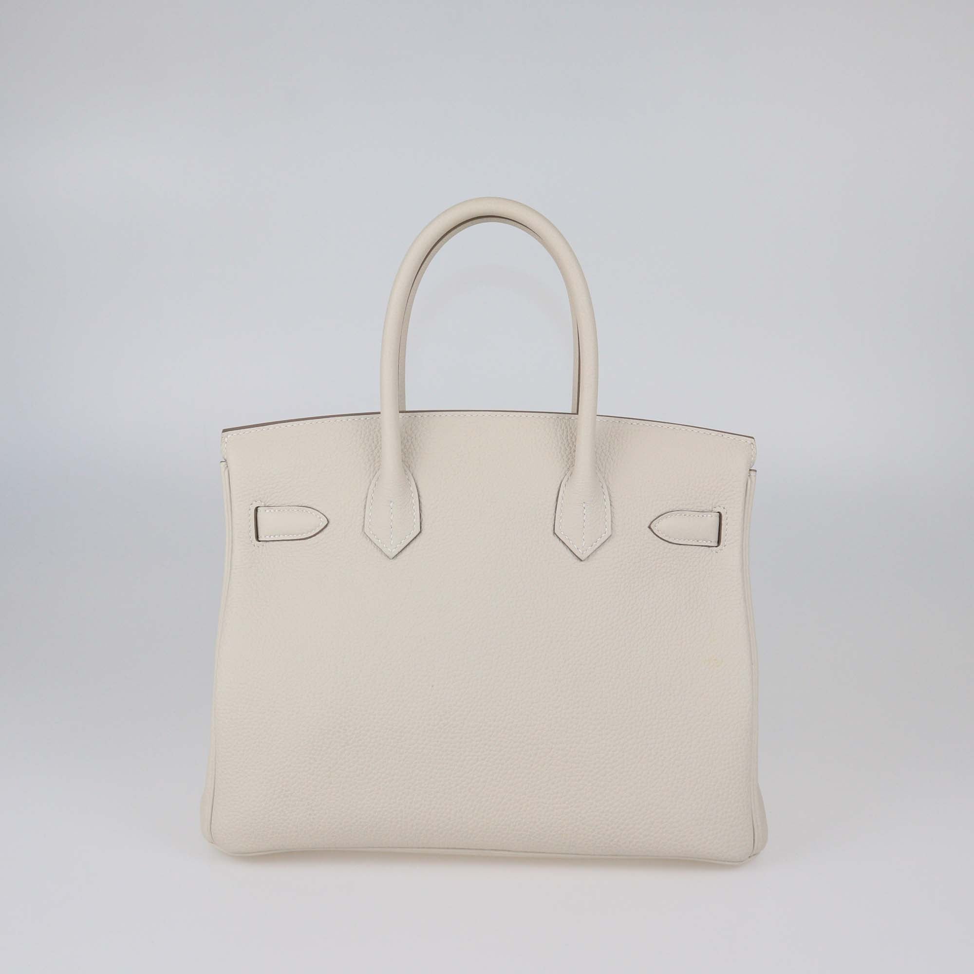 Hermes Craie Togo Leather Gold Hardware Birkin 30 Bag