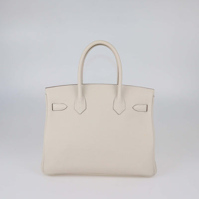 Hermes Craie Togo Leather Gold Hardware Birkin 30 Bag