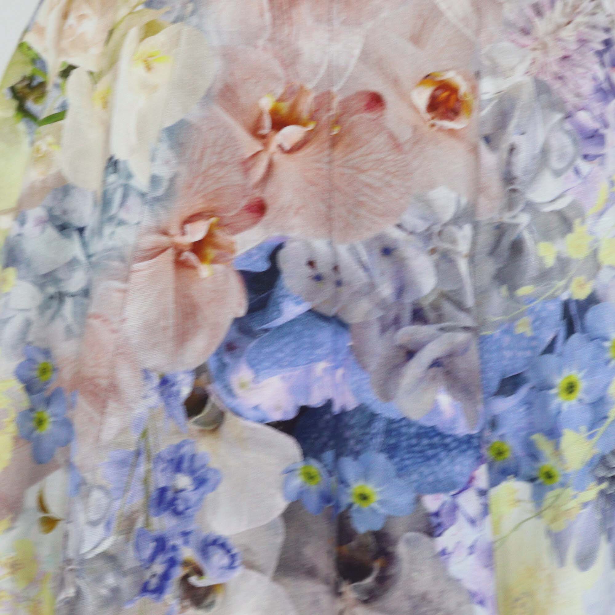 Zimmermann Multicolor Floral Print Bralette Midi Dress Womens Zimmermann 