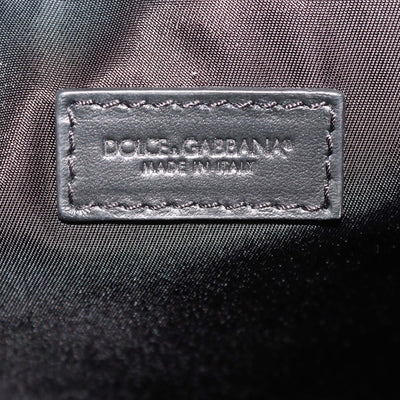 Dolce & Gabbana Maioliche Blue Printed Nylon Backpack