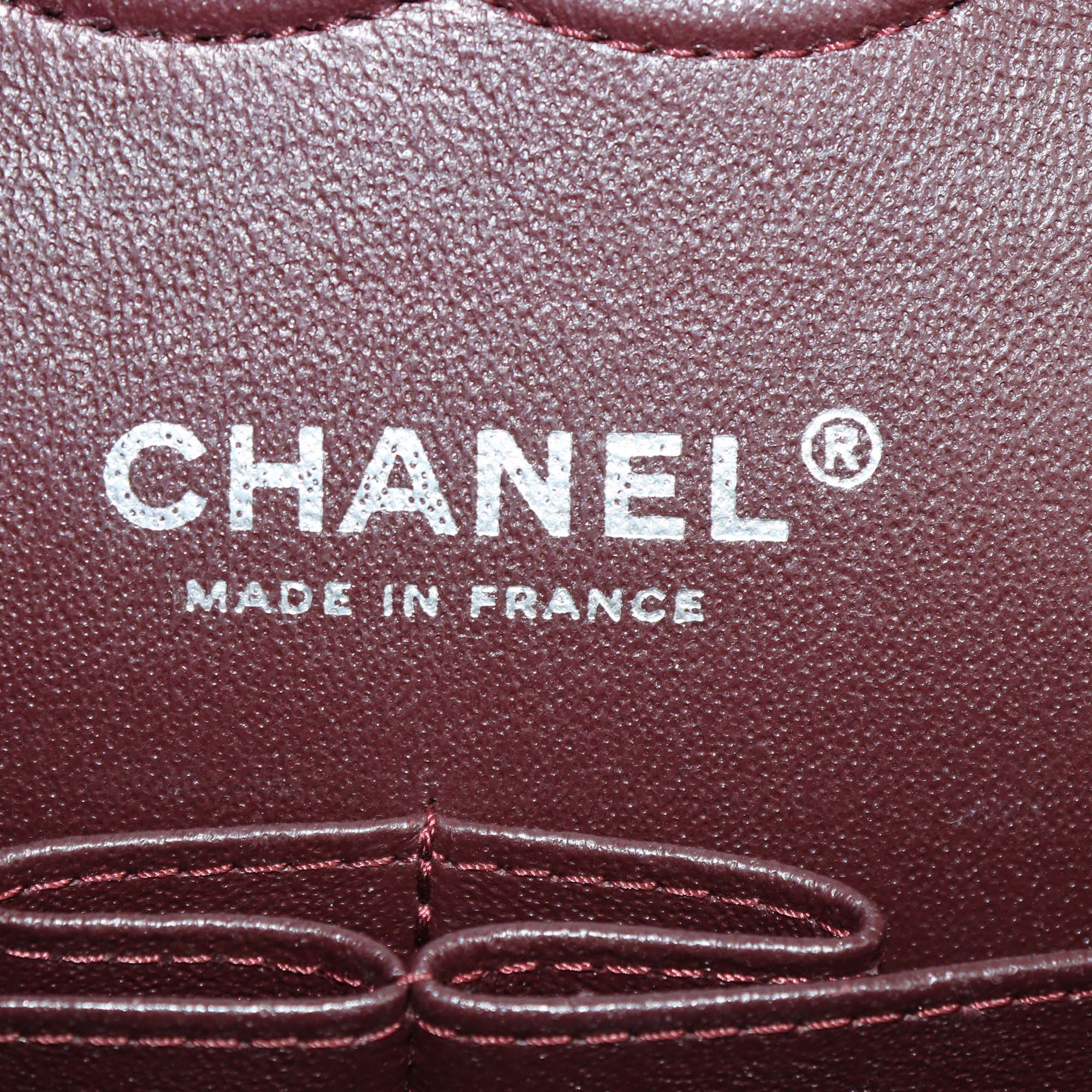 Chanel Black Quilted Caviar Leather Medium Classic Double Flap Bag