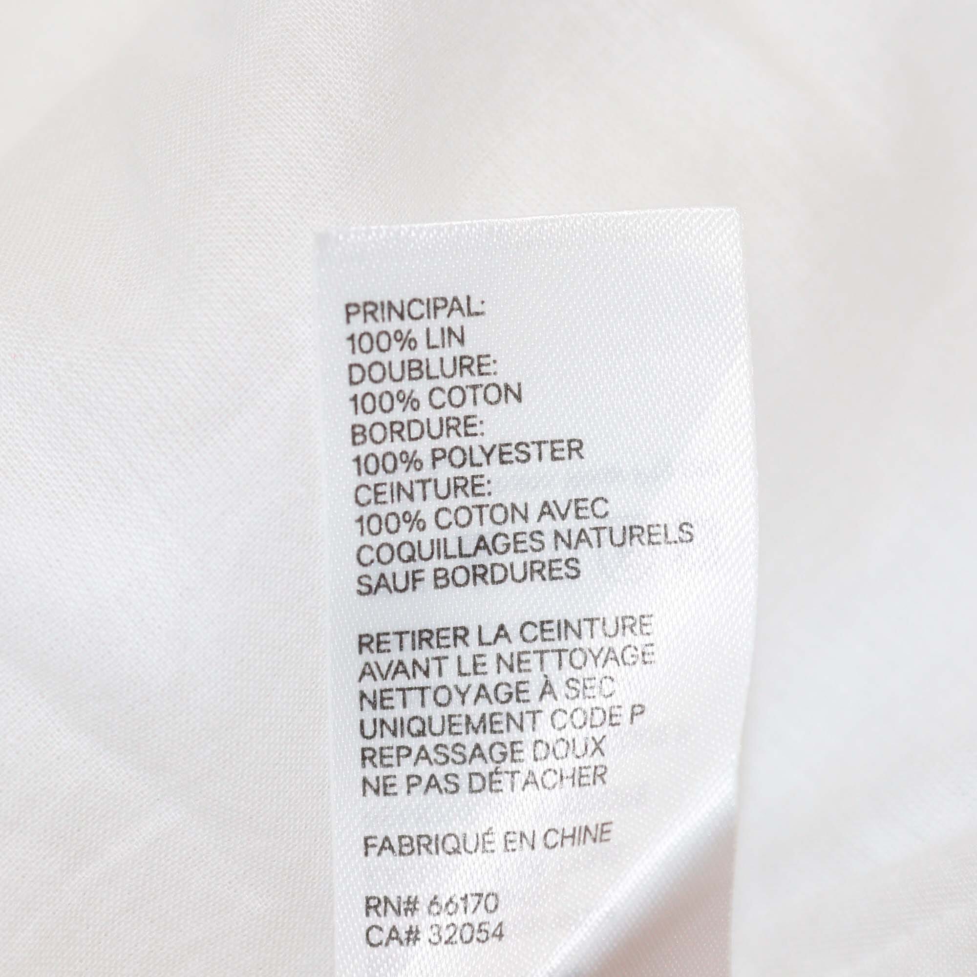 Zimmermann White Floral Printed Belted Long Sleeve Maxi Dress Womens Zimmermann 