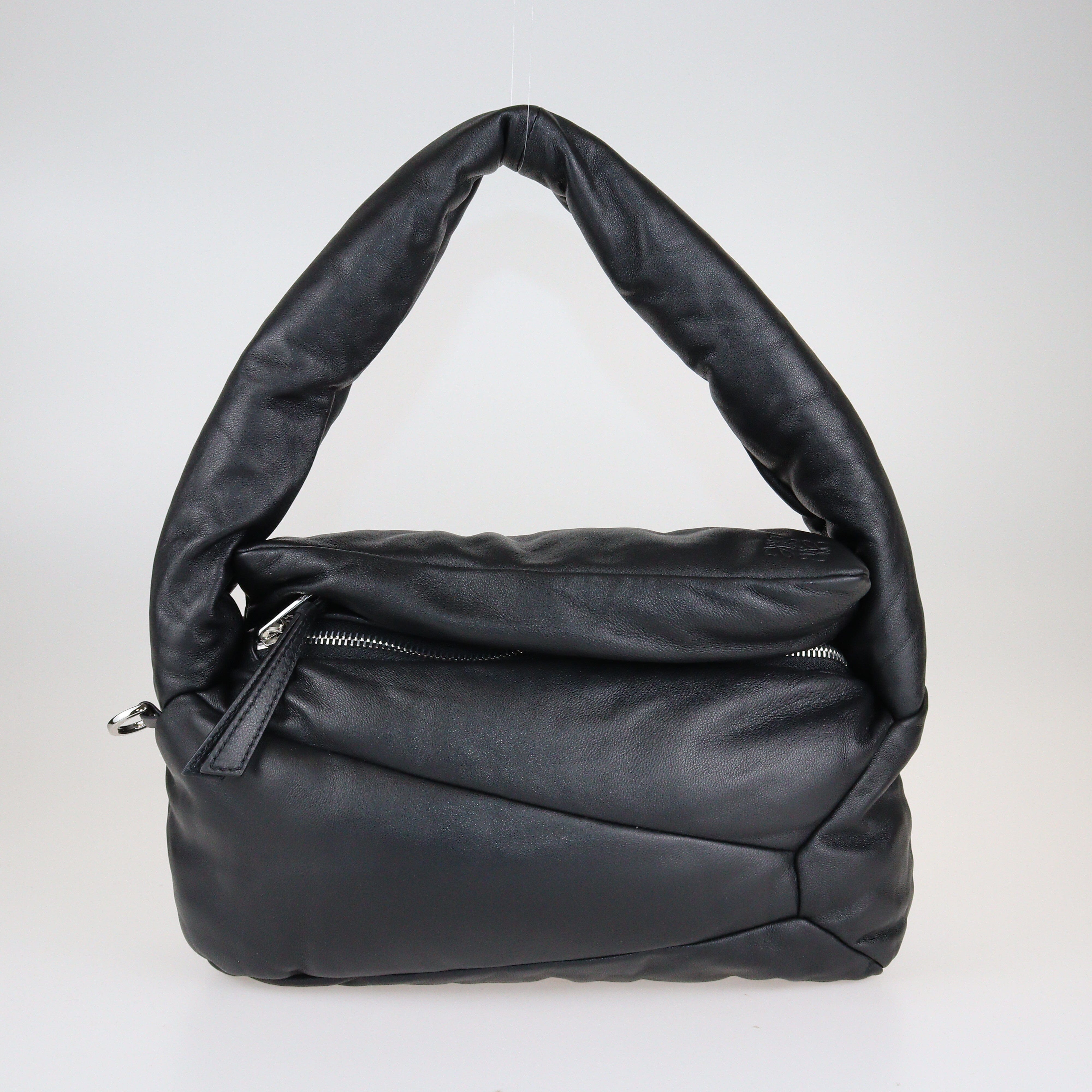 Black Puzzle Puffer Hobo Bag Bags Loewe 
