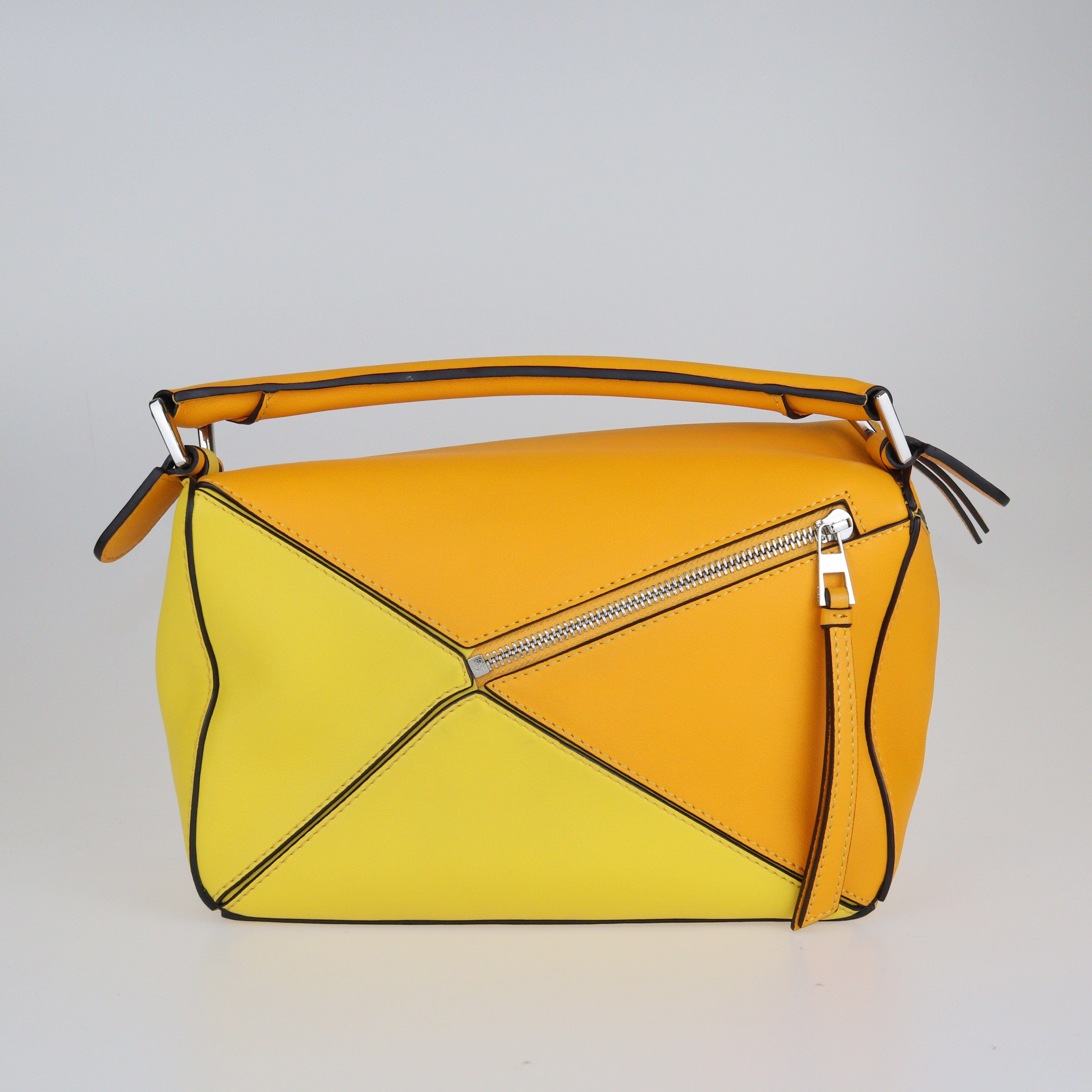 Yellow/Orange Small Puzzle Bag Bags Loewe 
