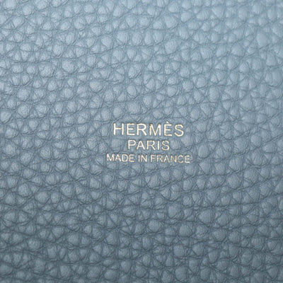 Hermes Gris Pantin Clemence Leather Picotin Lock 18 Bag