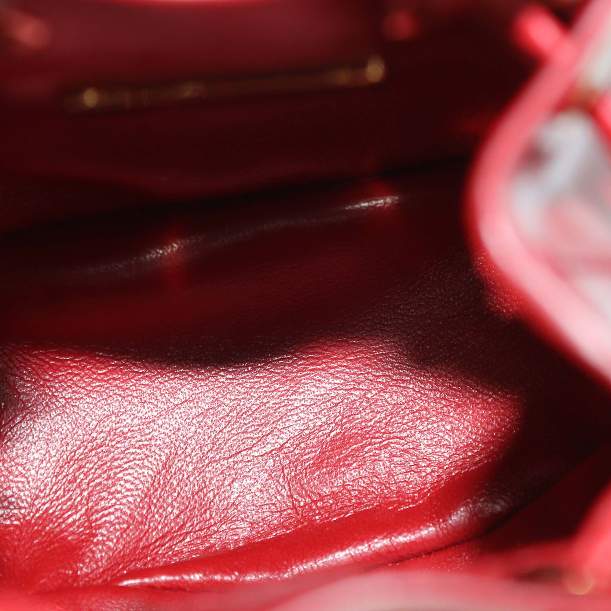 Prada Red Patent Leather Mini Drawstring Pouch