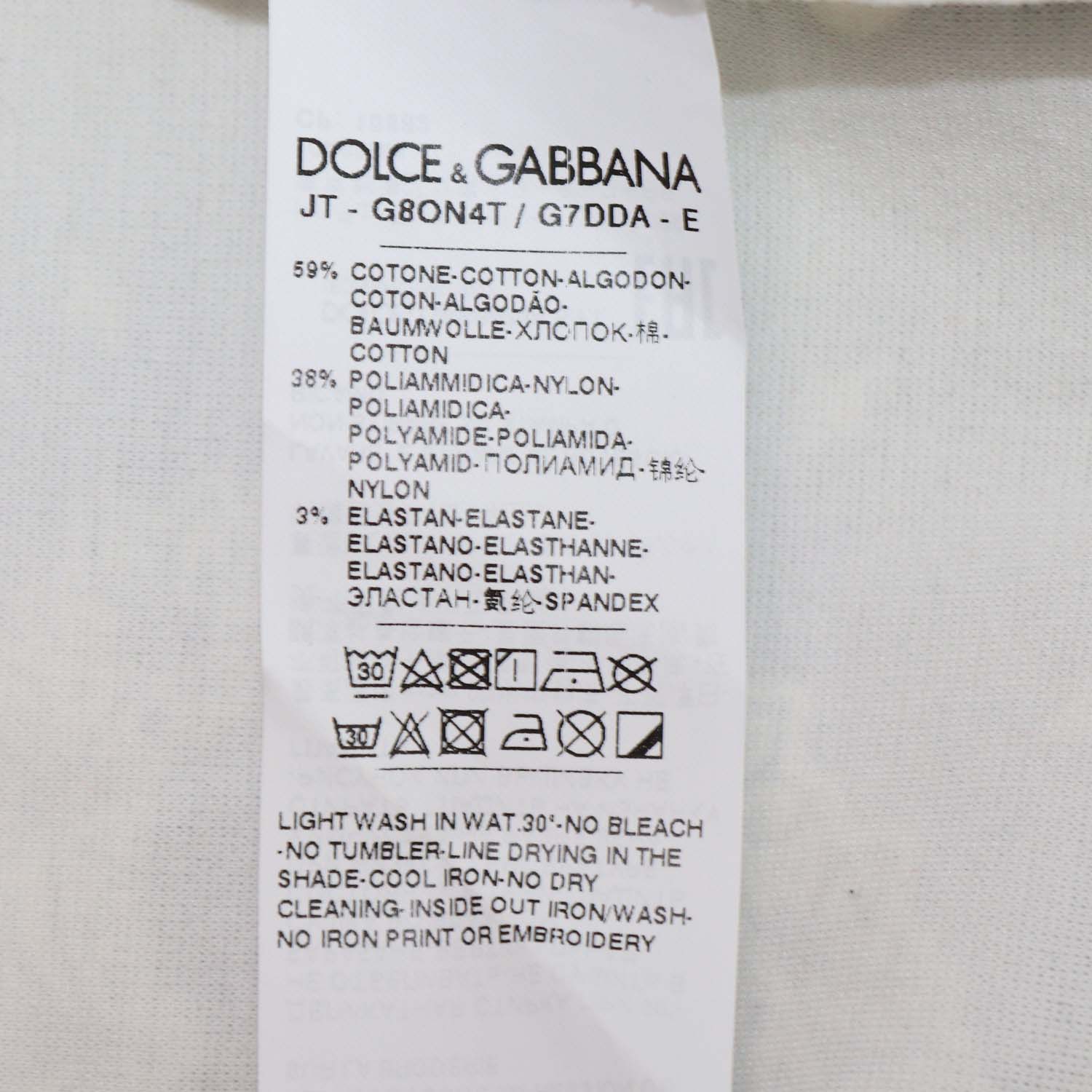 Dolce & Gabbana Black/White Bandana Printed Fabric Blend Crewneck T-Shirt